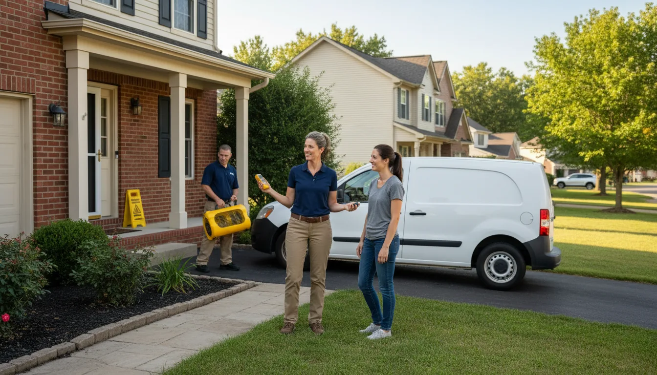 Residential water damage restoration in Lund, NV